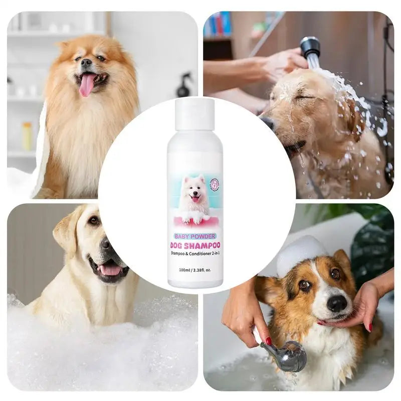 2-in-1 Dog Shampoo & Conditioner – Odor Remover for Puppies | Rich Foam & Long-Lasting Fragrance | Gentle All-in-One Pet Wash