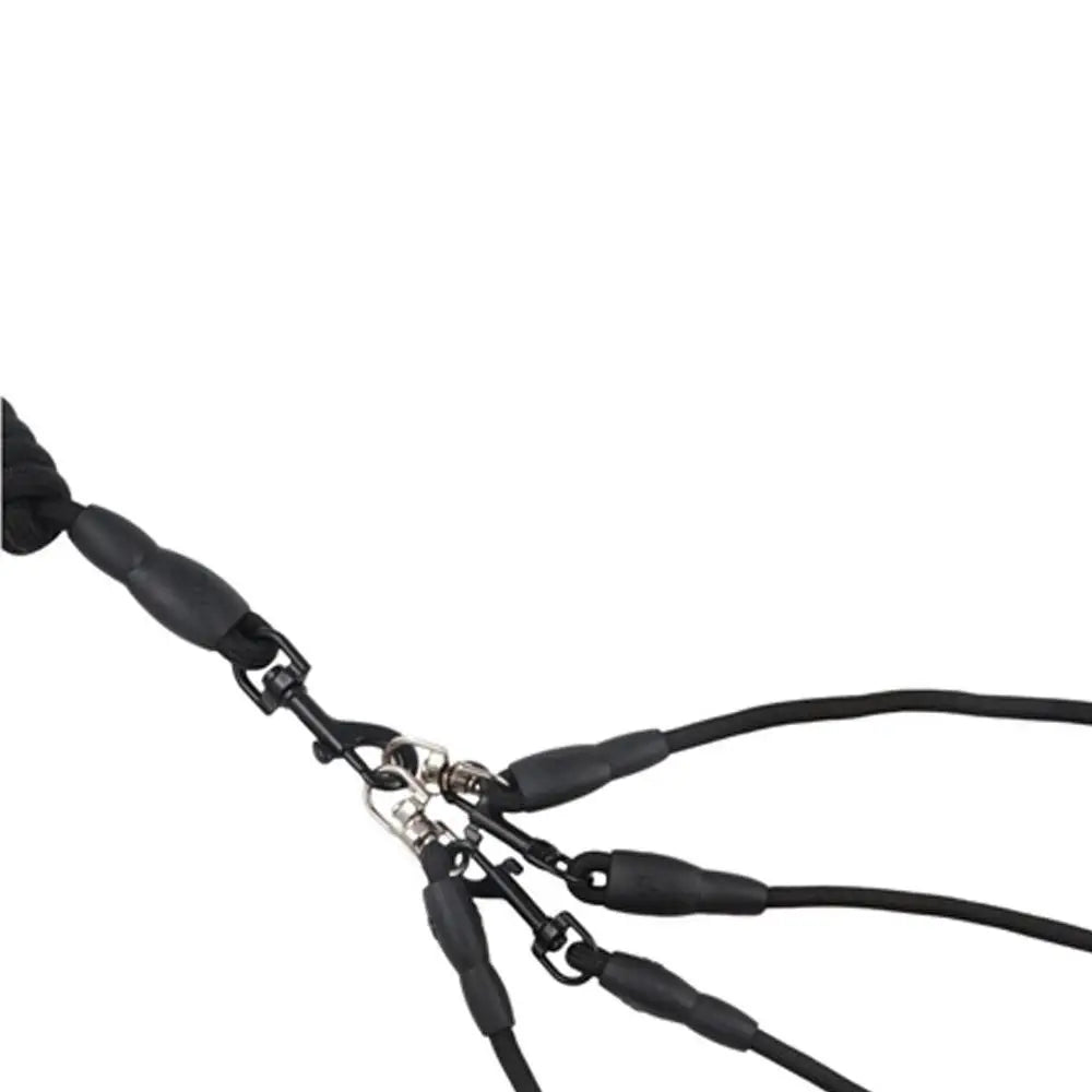 2/3/4 Way Dog Leash with Foam Handle – Durable 120cm Nylon Detachable Multi-Dog Leash for Walking & Training