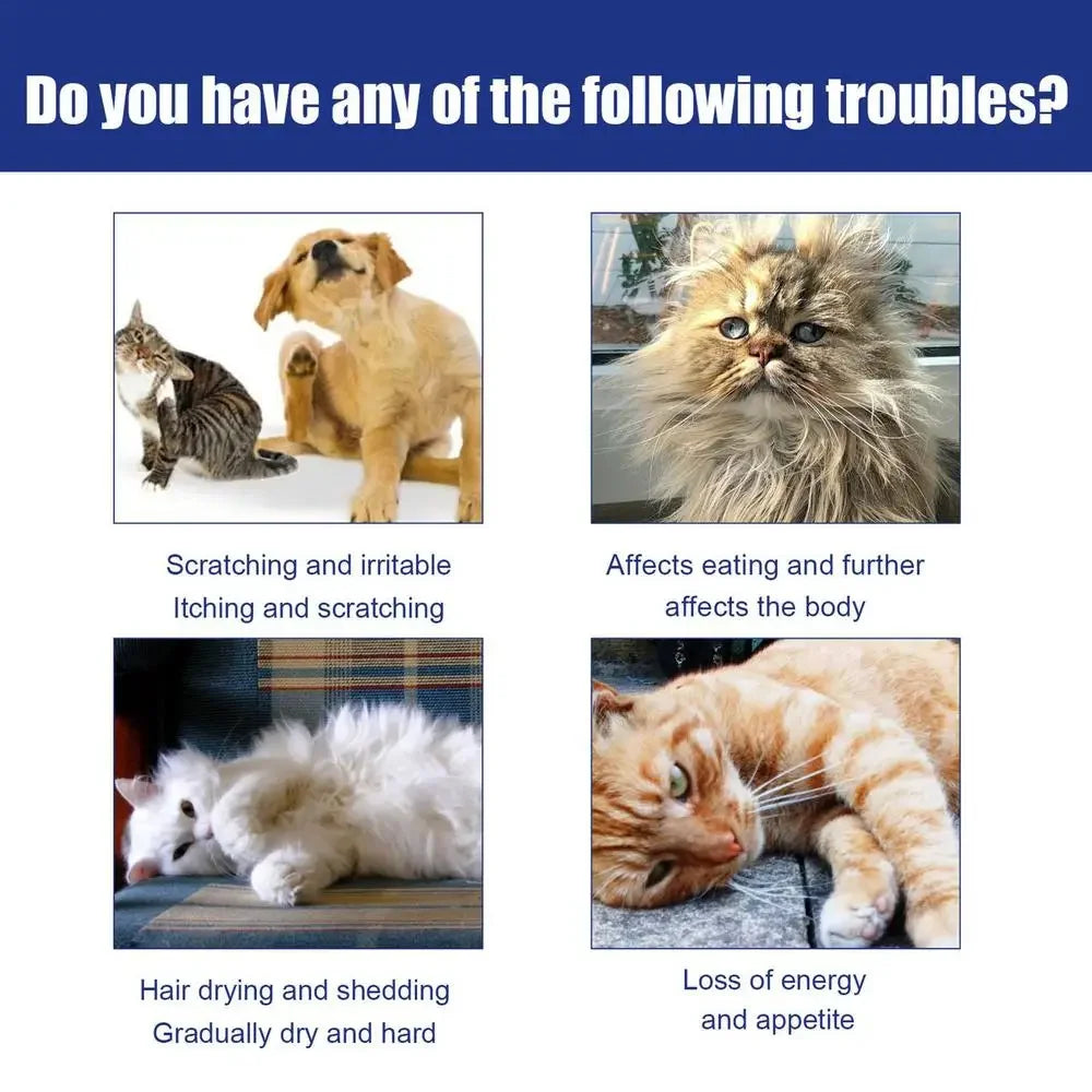 100ml Anti-Flea & Tick Drops – Safe Insecticide Treatment for Dogs & Cats
