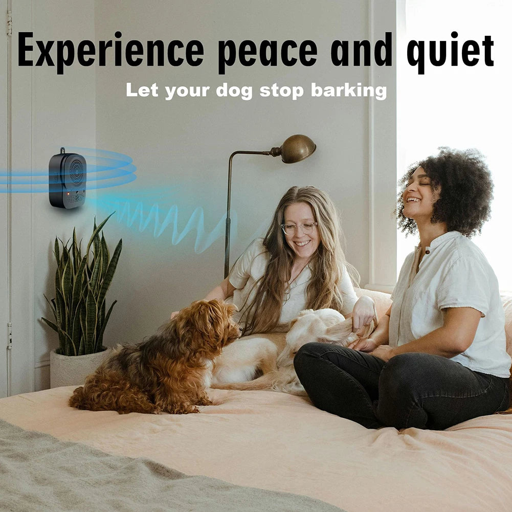 Ultrasonic Dog Barking Control Device – 4-Level Adjustable Anti-Bark Trainer | Safe & Effective Bark Deterrent for Small, Medium & Large Dogs
