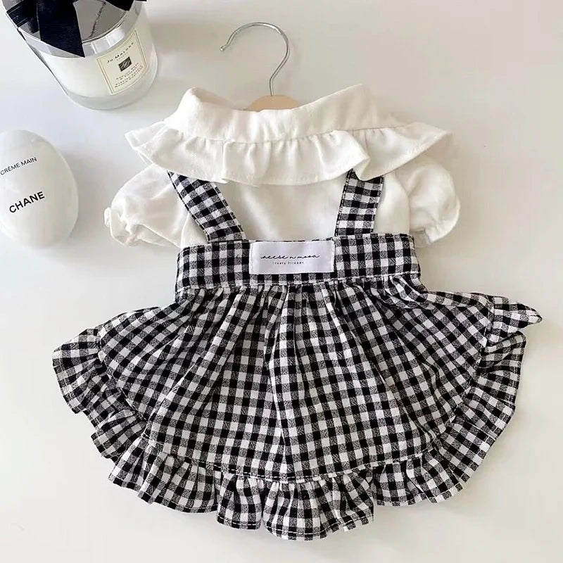 Pet Plaid Dress – Summer Suspender Skirt for Small Dogs & Cats, Cute Princess Outfit
