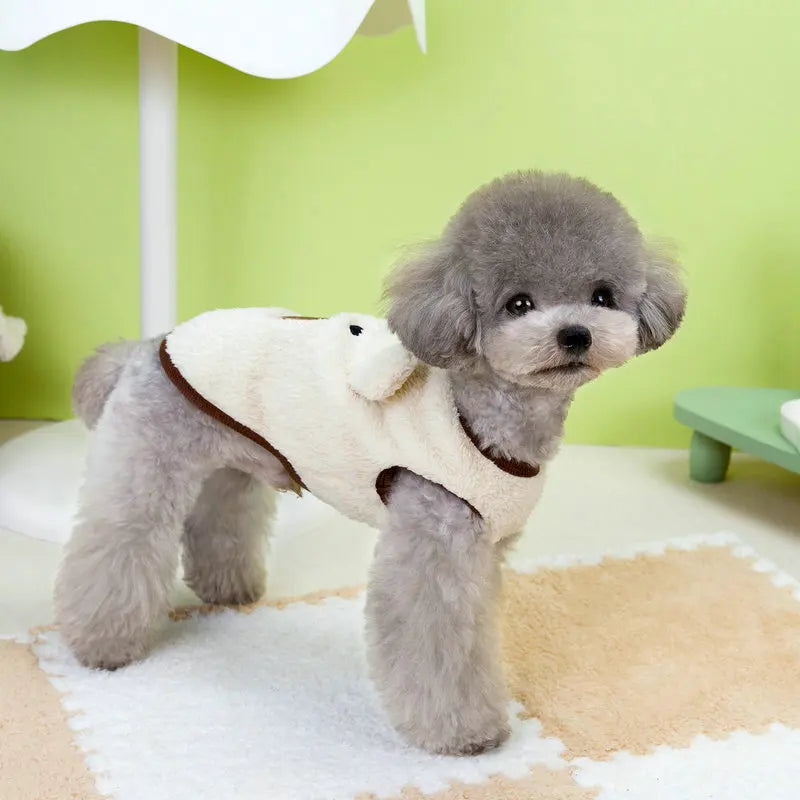 Winter Fleece Dog Vest – Warm Puppy Jacket for Small Breeds like Yorkies, Poodles, Chihuahuas & French Bulldogs