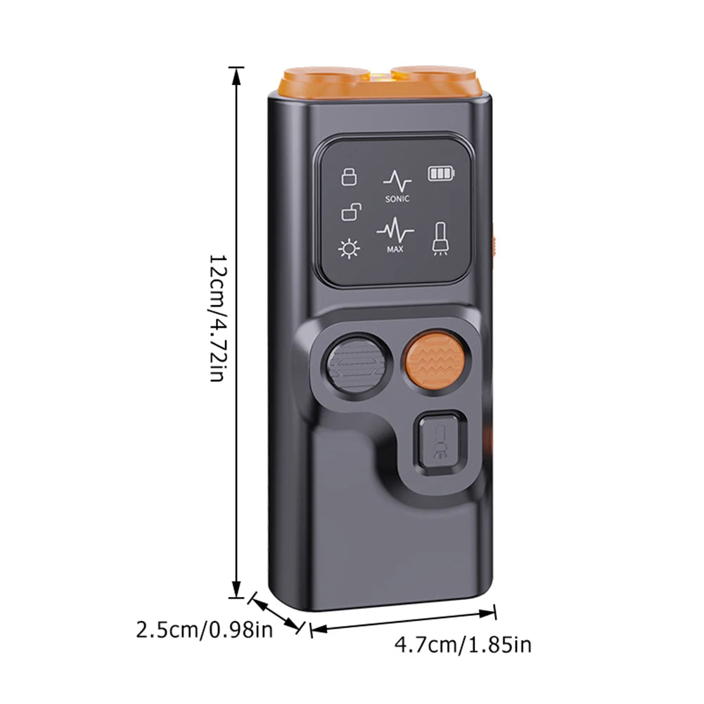Ultrasonic Dog Bark Control Device – Rechargeable with LED Flashlight
