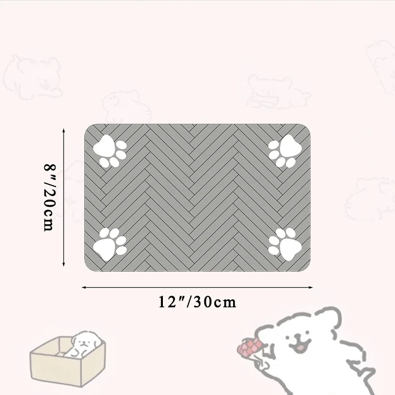 Pet Feeding Placemat – Waterproof, Quick-Dry Food & Water Bowl Mat for Dogs & Cats