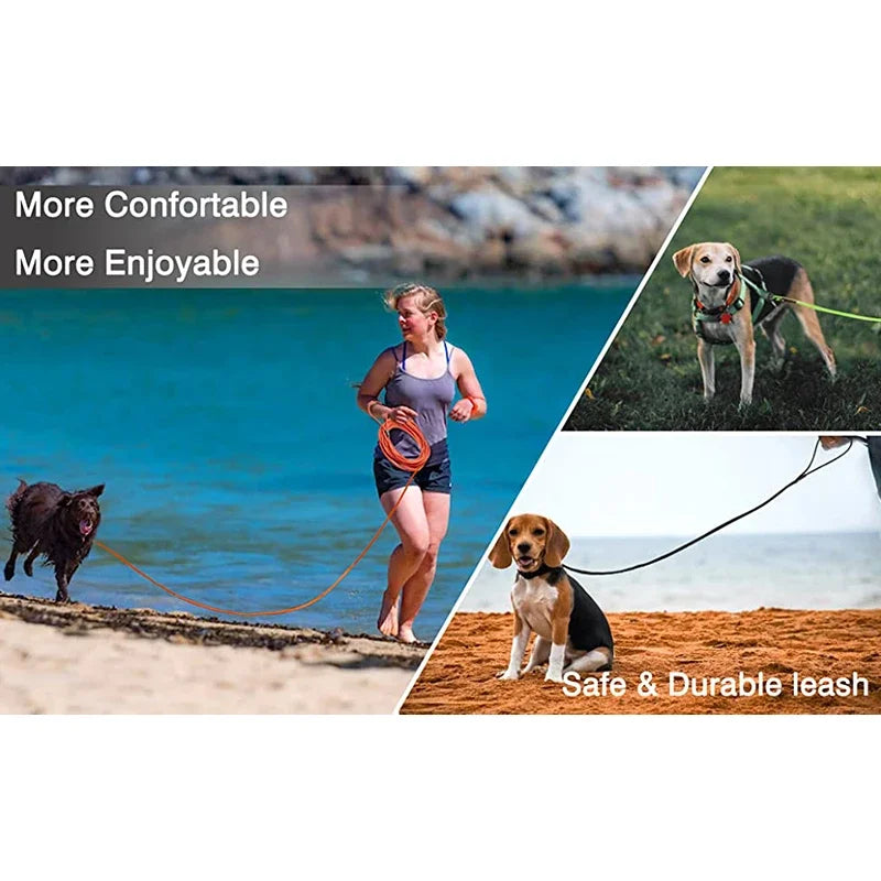 Waterproof Long Dog Training Leash – Durable PVC Lead for Recall, Yard, Beach & Outdoor Play (5FT, 10FT, 20FT, 30FT)