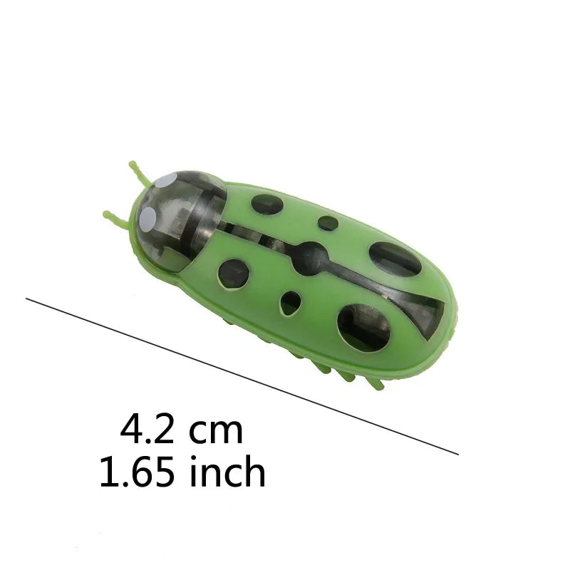 Funny Electric Bugs Catnip Toy – Battery-Operated Mini Robot Insect with Vibration for Cats
