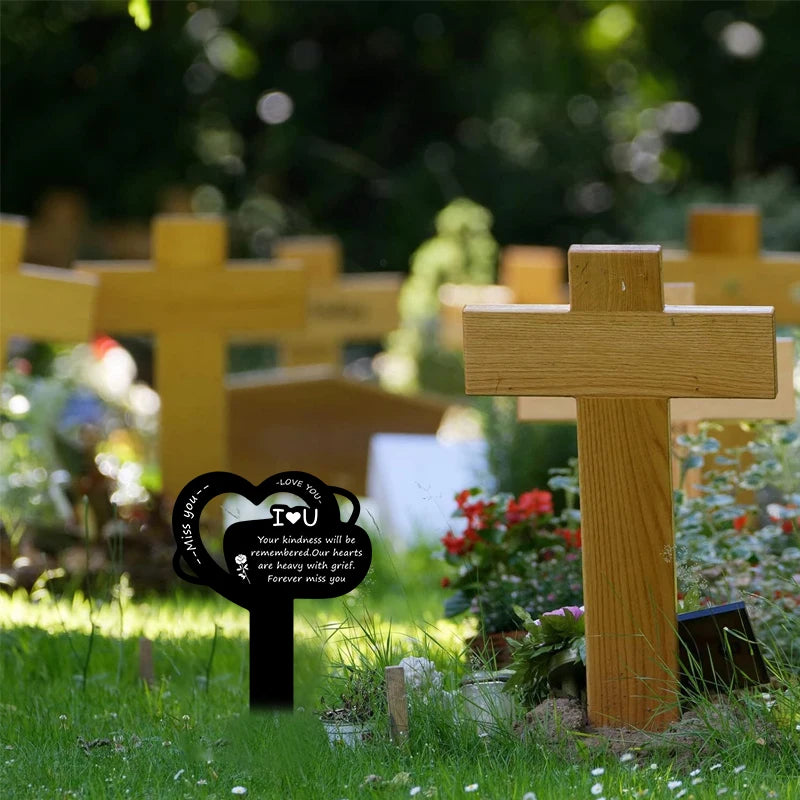 Acrylic Pet Memorial Garden Stake – Outdoor Cemetery Gravestone for Dog & Cat Remembrance
