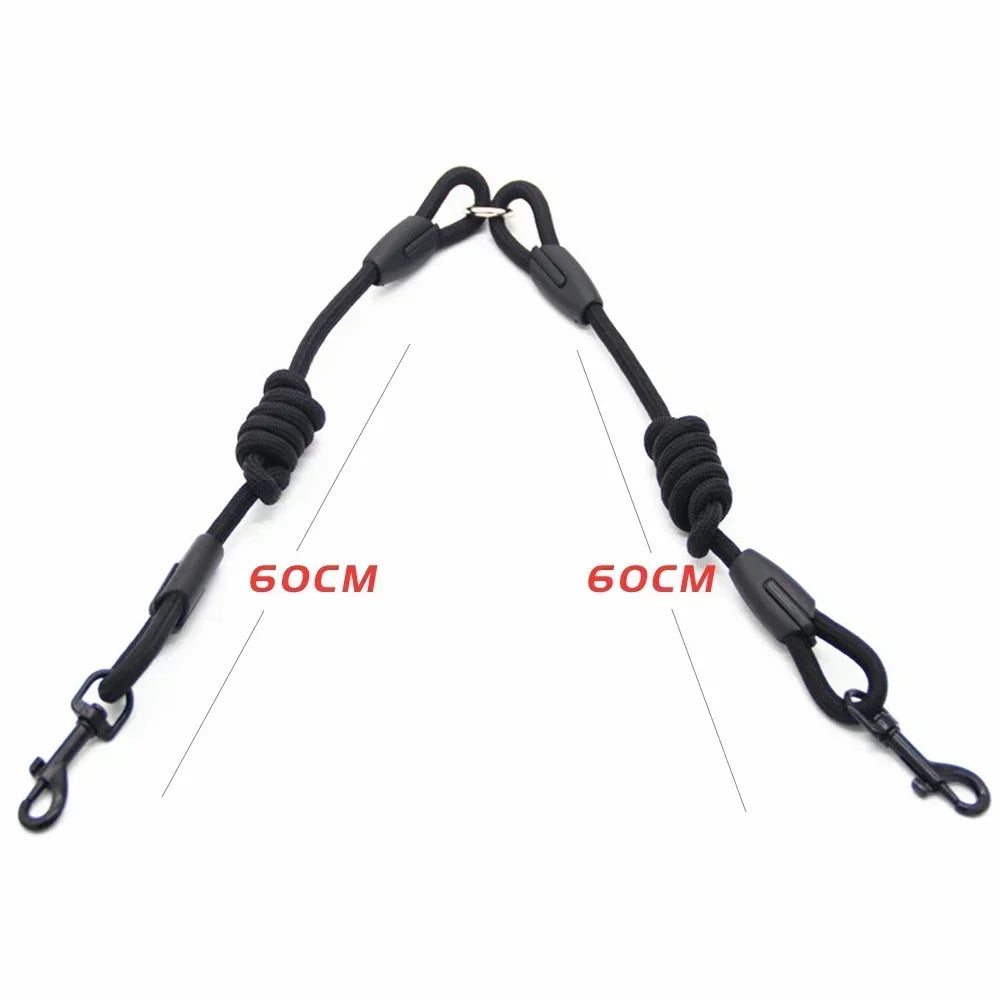 Double Dog Leash Coupler – No-Tangle Nylon Lead for Small Dogs Like Chihuahuas