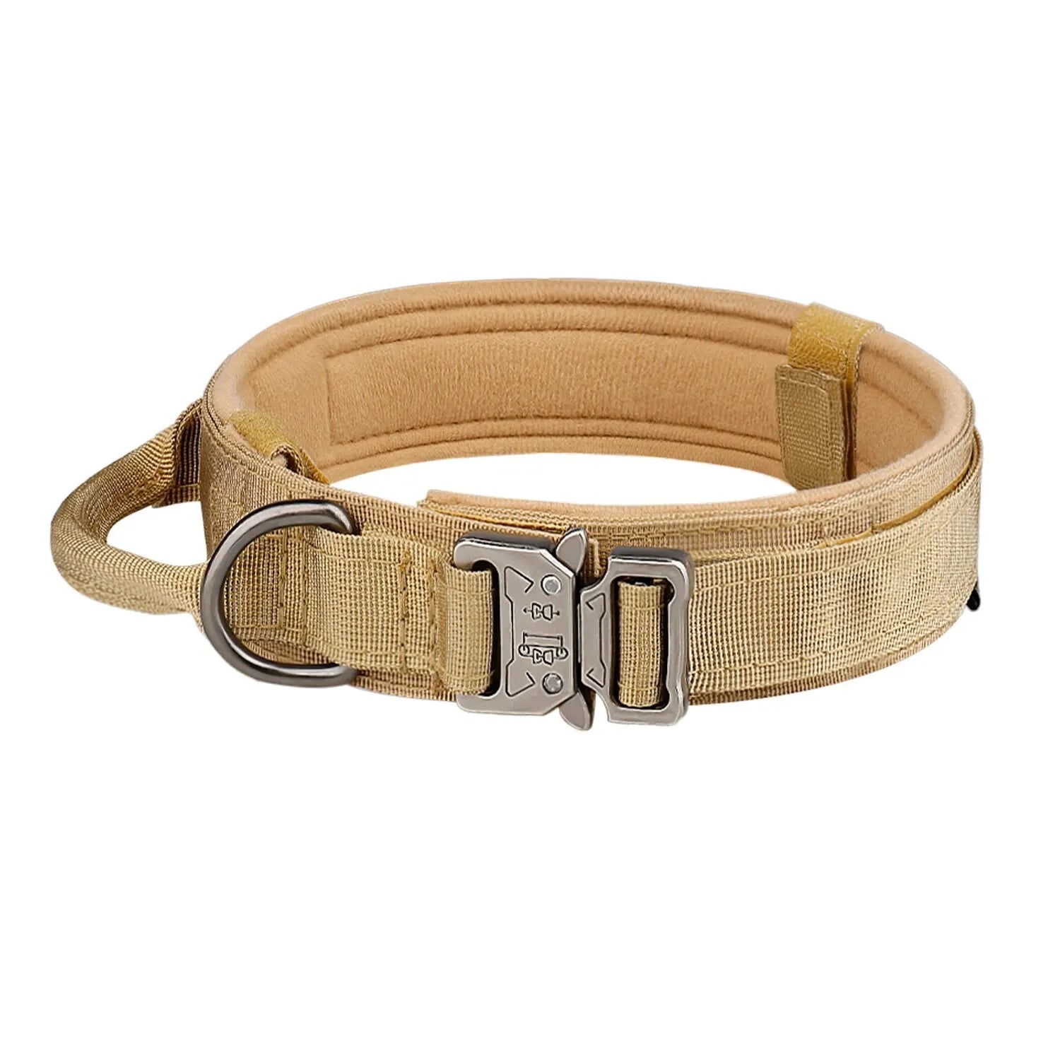 Outdoor Tactical Dog Collar – Heavy-Duty Nylon Training Collar with Metal Buckle for Medium & Large Dogs
