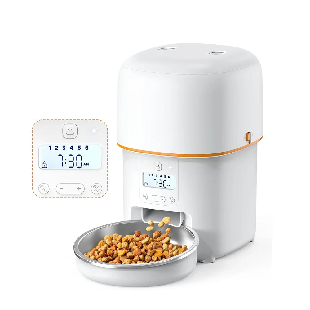 2L Smart Pet Feeder with 5G WiFi & Camera – Automatic Cat & Dog Food Dispenser with Video Monitoring