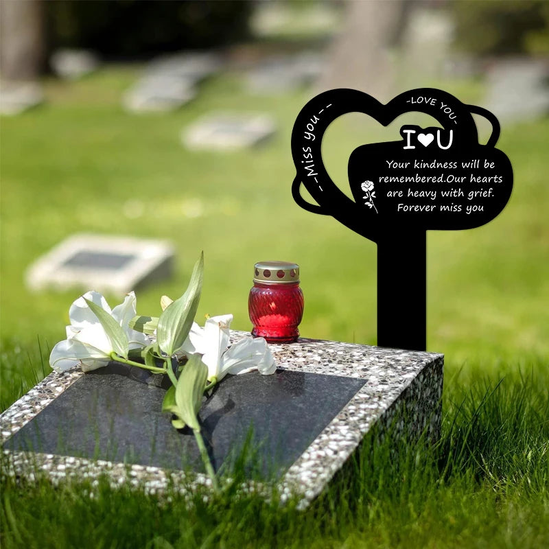 Acrylic Pet Memorial Garden Stake – Outdoor Cemetery Gravestone for Dog & Cat Remembrance