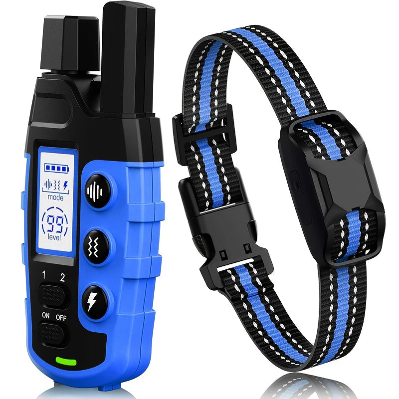 3300Ft Electric Dog Training Collar with Remote – Waterproof Shock & Vibration Behavior Trainer for Dogs 5–120 lbs