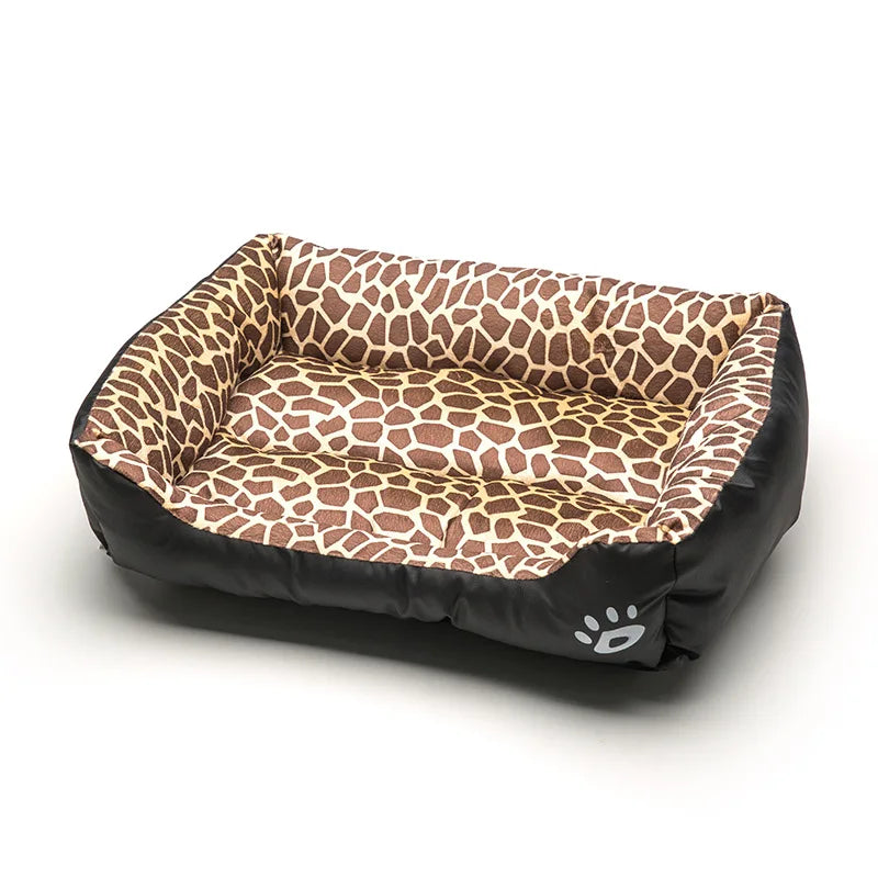 4 Styles Plush Pet Sofa Bed – Removable Washable Cover & Waterproof Upholstery for Dogs & Cats (All Seasons)