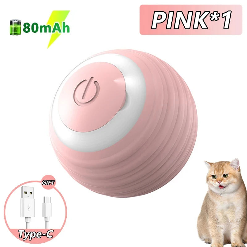 Smart Electronic Dog Toy Ball – USB Rechargeable, Bouncing & Rolling with RGB Lights