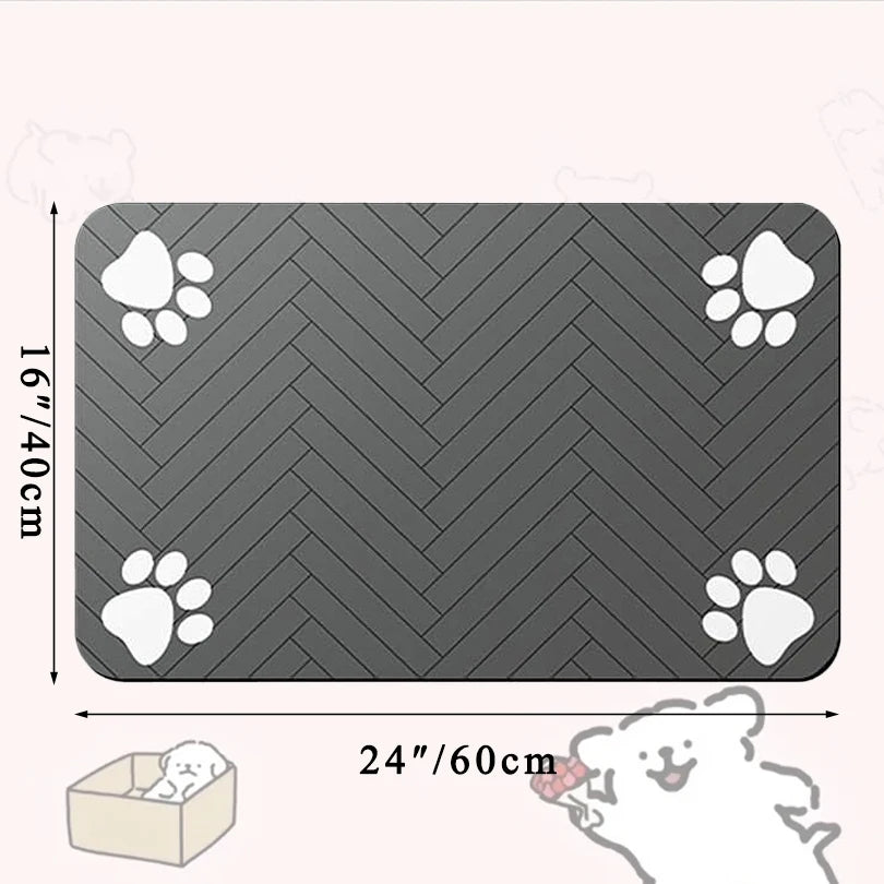 Pet Feeding Placemat – Waterproof, Quick-Dry Food & Water Bowl Mat for Dogs & Cats