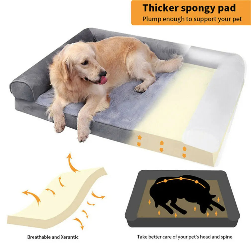 Extra Large Orthopedic Dog Bed – Washable Cover & Supportive Foam Mattress