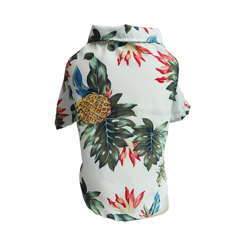 Hawaiian Style Dog Shirt – Tropical T-Shirt Vest for Small & Medium Dogs