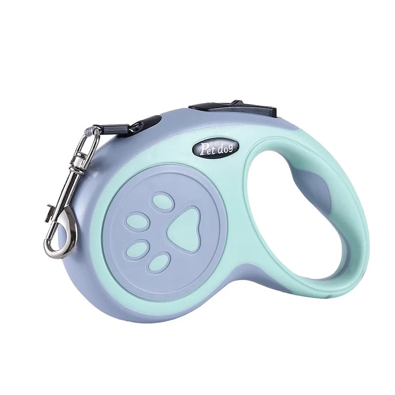 3m / 5m Nylon Retractable Dog Leash – Automatic Durable Cat & Puppy Lead for Walking, Running & Training with Anti-Tangle Design