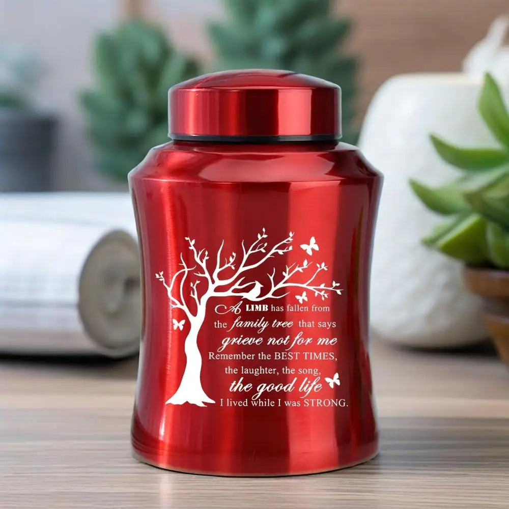 Tree of Life Pet Cremation Urn – Decorative Memorial Funeral Burial Urn for Dog & Cat Ashes, Pet Loss Remembrance Keepsake