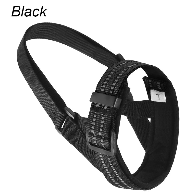 Reflective Tactical Dog Muzzle – Anti-Bark & Training Mouth Cover for Medium and Large Dogs