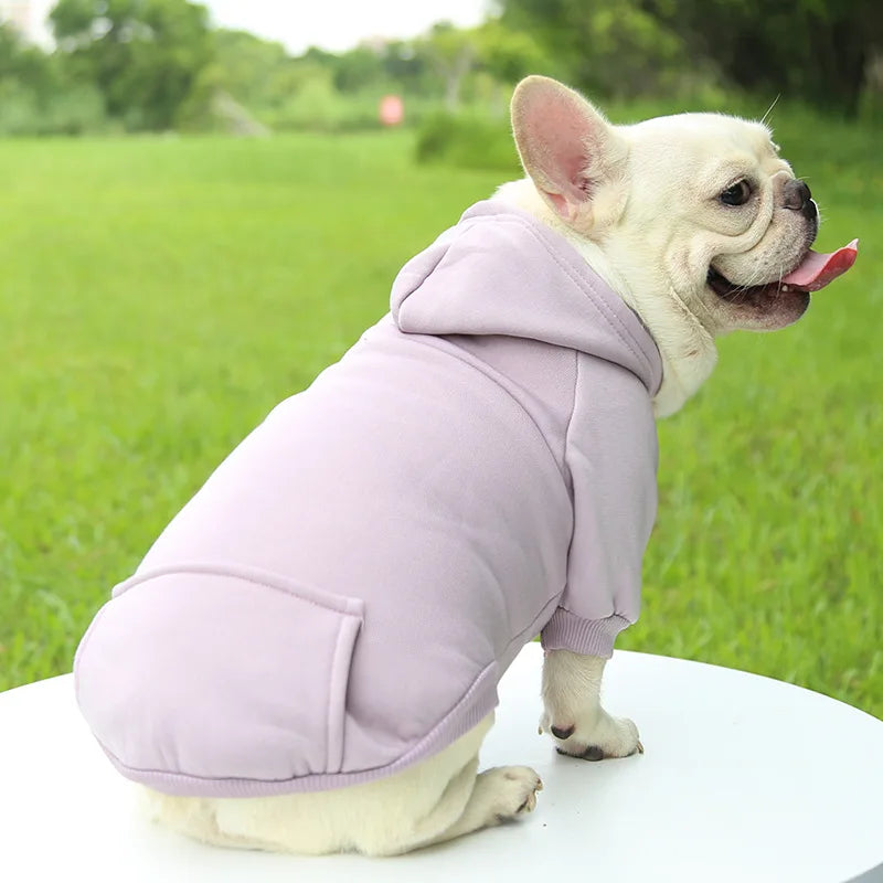 Dog Winter Hooded Sweatshirt – Warm Pet Coat for Small & Medium Dogs and Cats