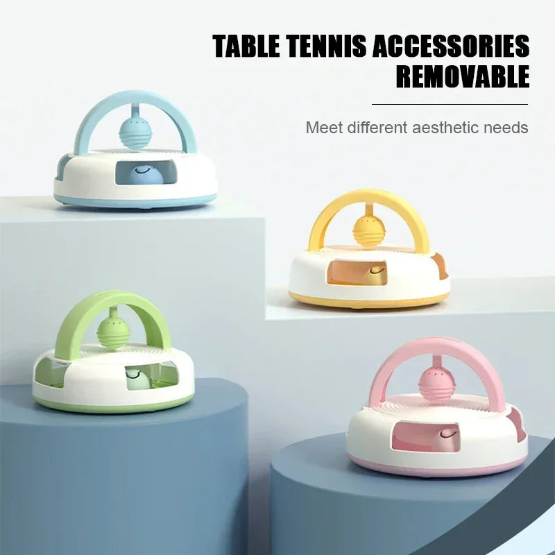 Gravity Turntable Cat Toy – Table Tennis & Catnip Ball for Interactive Play