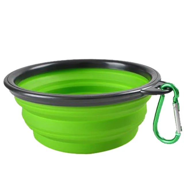 Collapsible Silicone Pet Bowl – Portable Food and Water Dish for Travel, Camping, and Outdoor Use