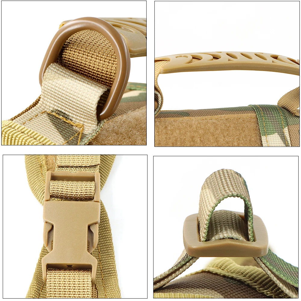 Tactical Cat Harness and Leash Set – Adjustable Vest with 9 Patches for Small Dogs and Cats