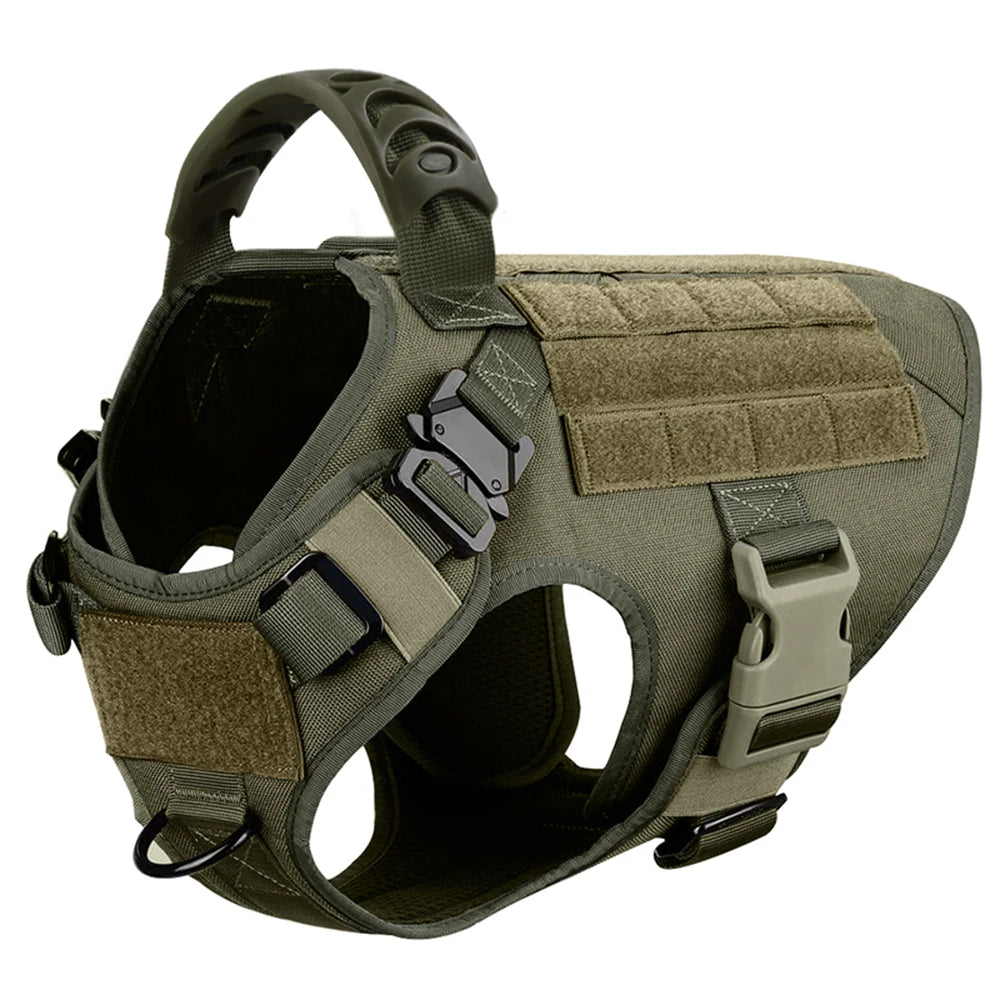Large Dog Harness & Leash Set – Training Vest for German Shepherds, Malinois & Big Dogs