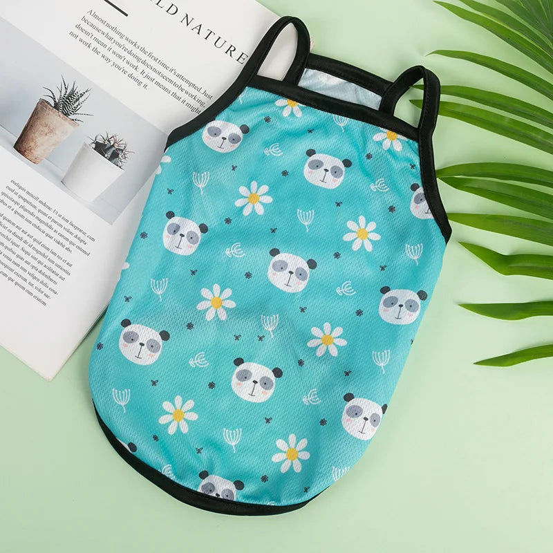 Ultra-Thin Summer Cooling Vest for Dogs & Cats – Breathable Fruit Print Pet T-Shirt (XS–XXL)