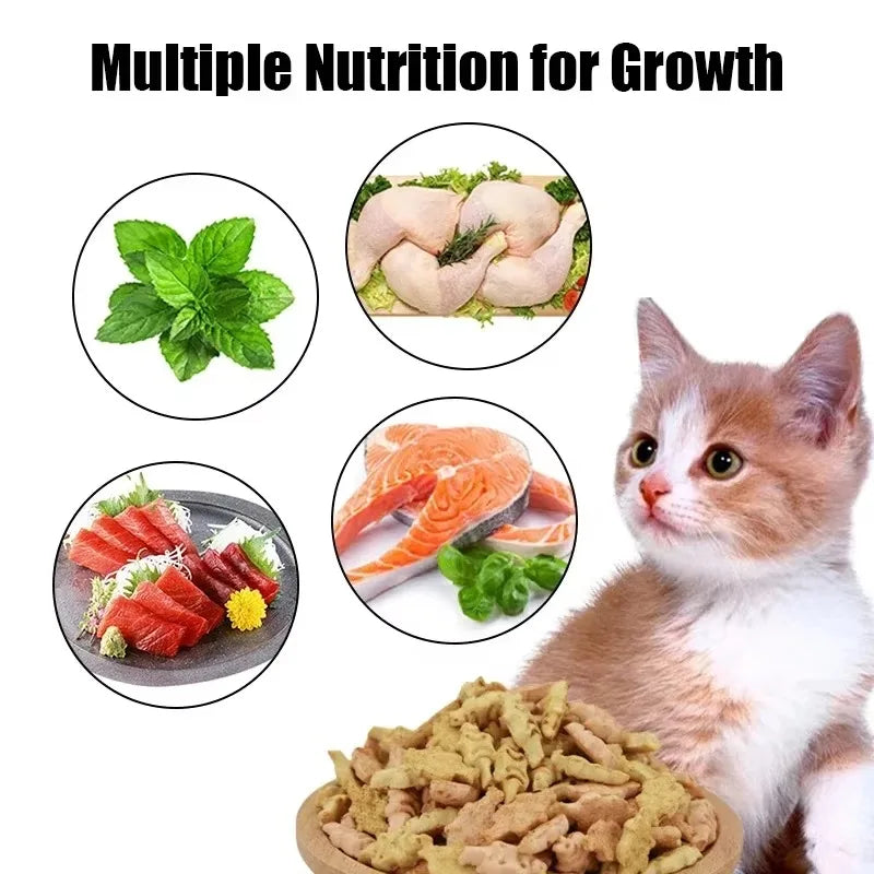 Crispy Cat Biscuits – Salmon, Chicken & Tuna Variety with Catnip