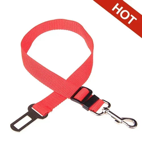 Dog Car Seat Belt – Adjustable Safety Harness Clip for Dogs & Cats