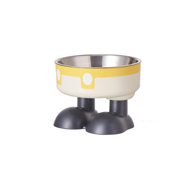 Elevated Stainless Steel Pet Bowl – Colorful High-Legged Food & Water Bowl for Dogs & Cats