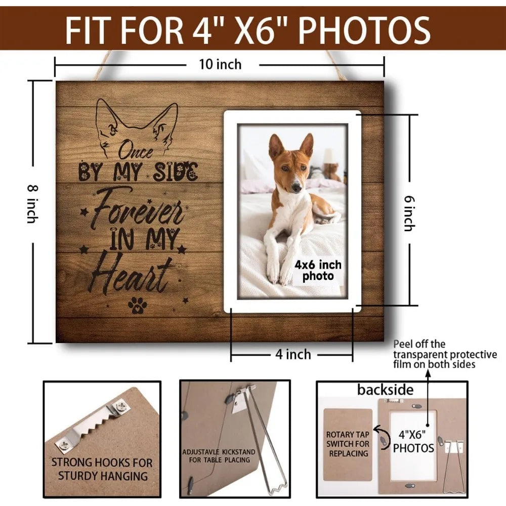 Dog Memorial Picture Frame – Pet Loss Sympathy Gift & Keepsake Tribute for Dogs