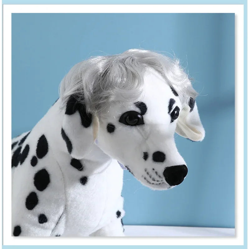 Pet Cosplay Wig – Funny Silver Hair Wig for Cats & Dogs, Holiday Party Dress-Up