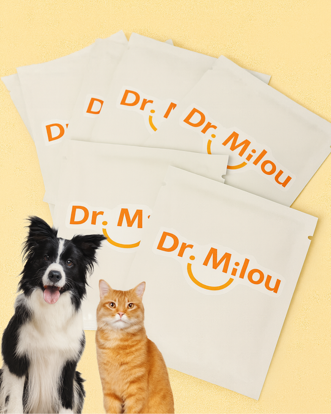 Dr. Milou Pet Dental Finger Wipes – Daily Oral Care for Dogs & Cats