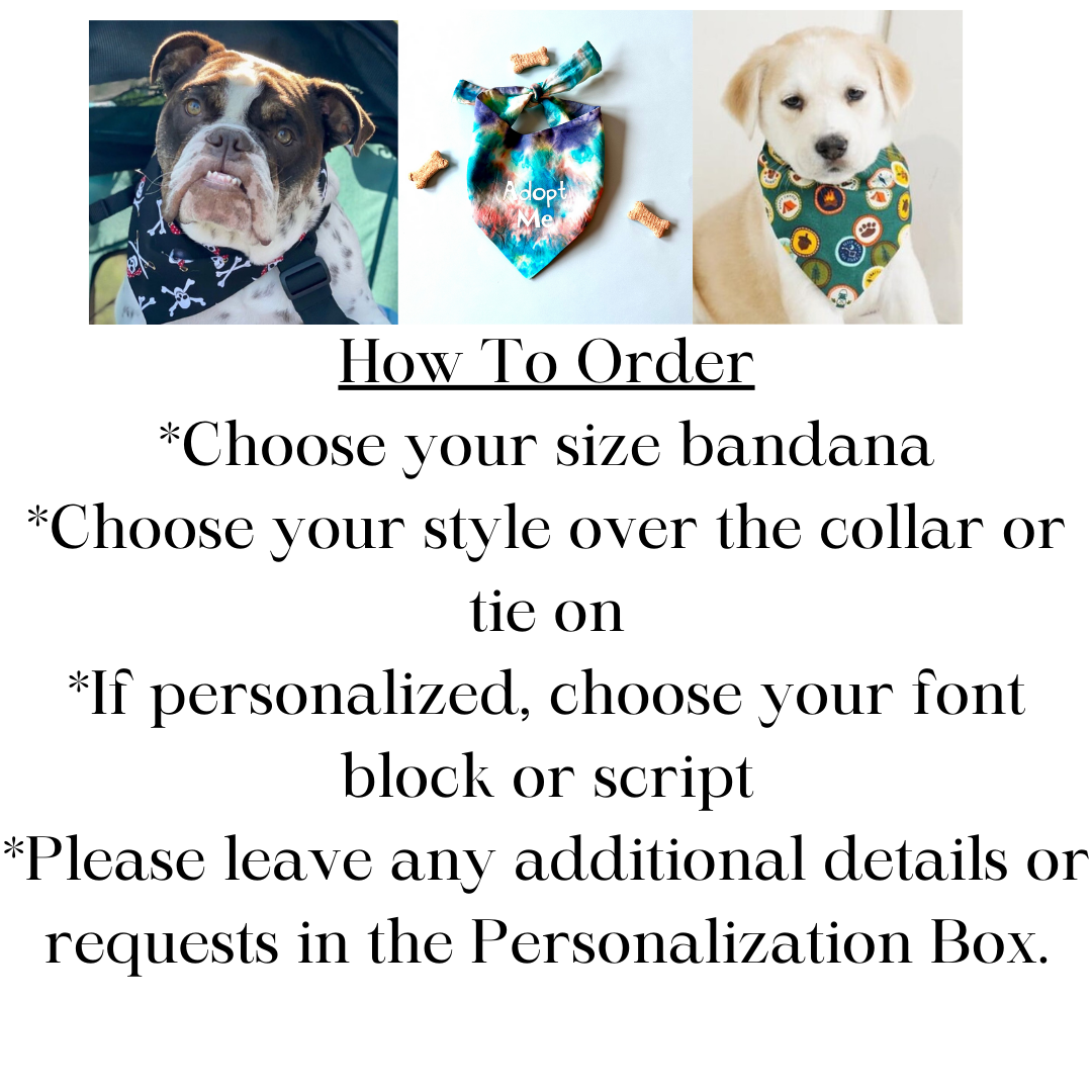 Cow Print Dog Bandana