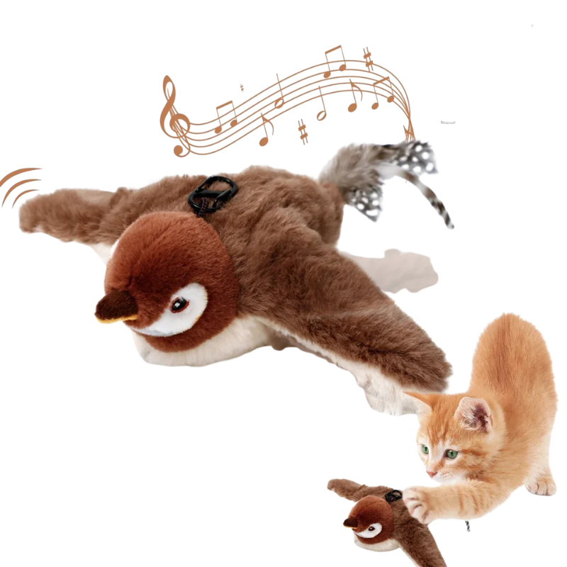 Flapping Bird Cat Toy – Interactive Catnip Plush