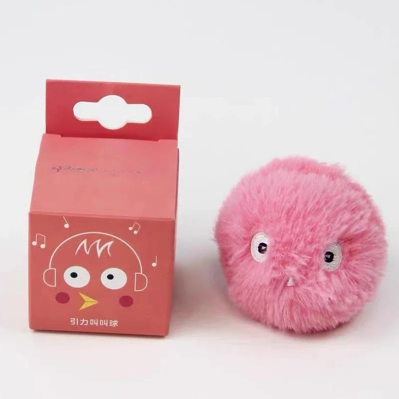 Interactive Smart Squeak Ball – Electric Catnip Plush Toy for Cats