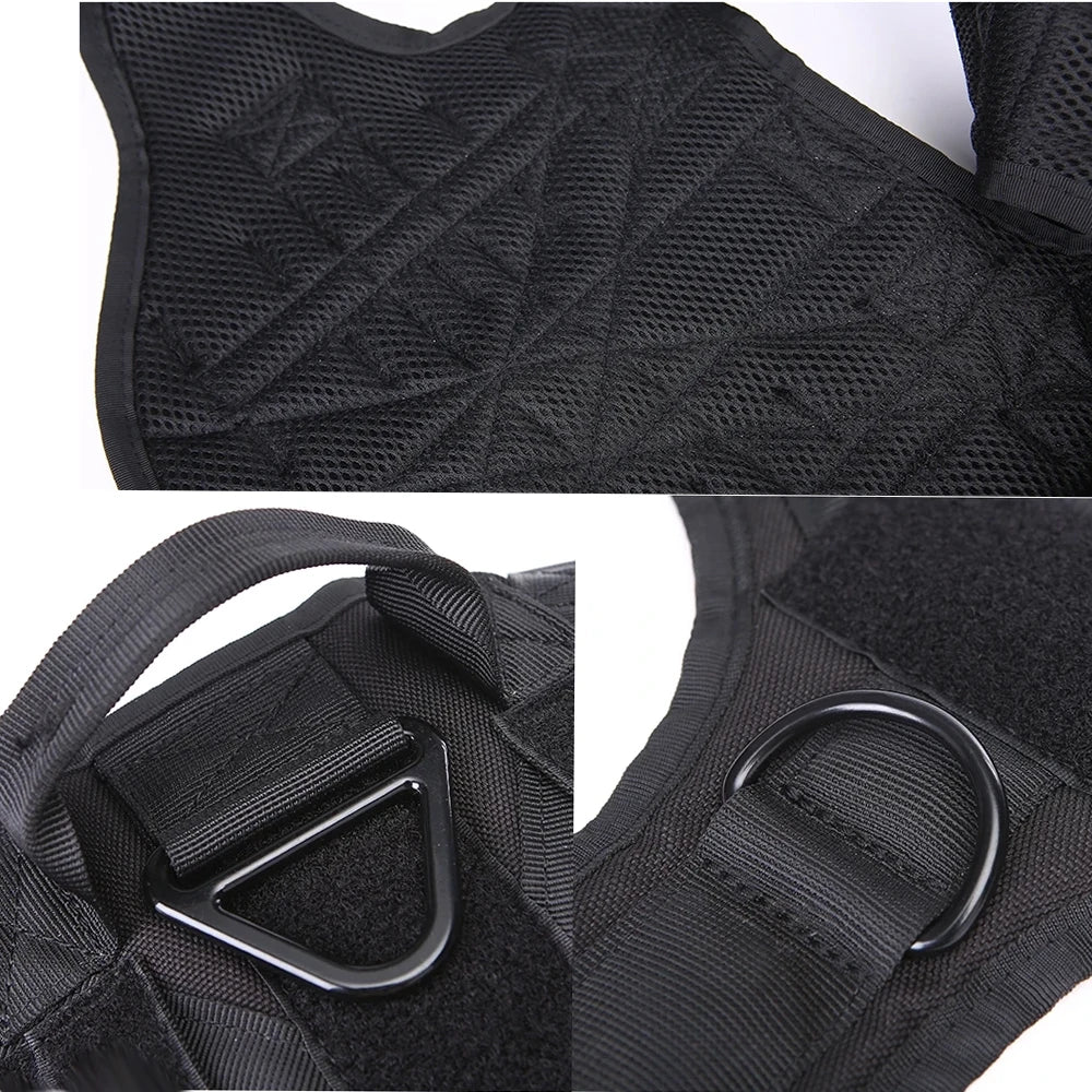 Tactical Dog Harness Set – Collar, Leash & Vest for Large and Small Dogs