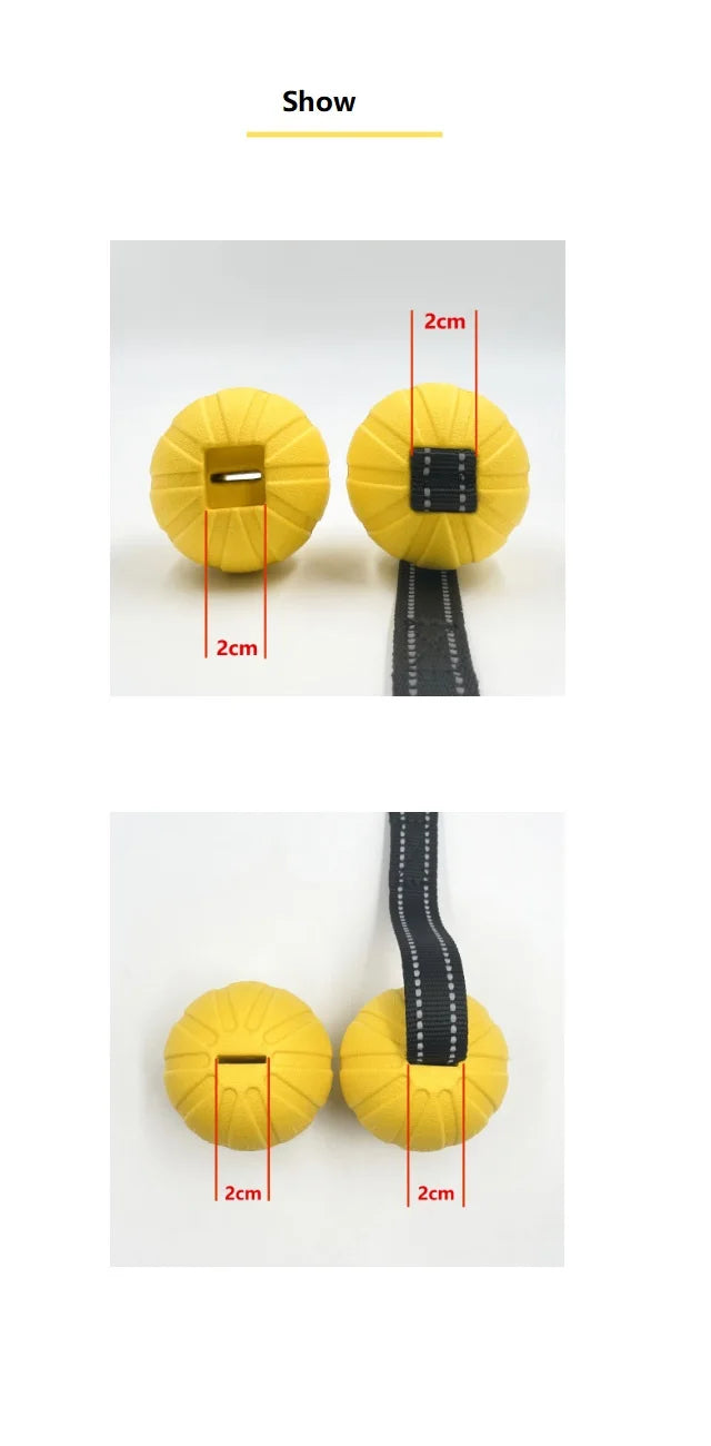 Dog Toy Ball on a Rope – Durable EVA Foam Ball for Training, Chewing & Fetch (Floats on Water)