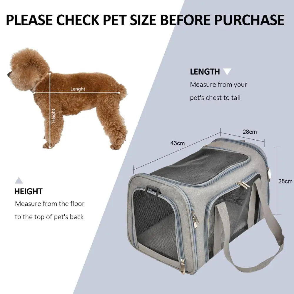 Dog Carrier Backpack – Soft-Sided Airline Approved Travel Bag for Small Pets