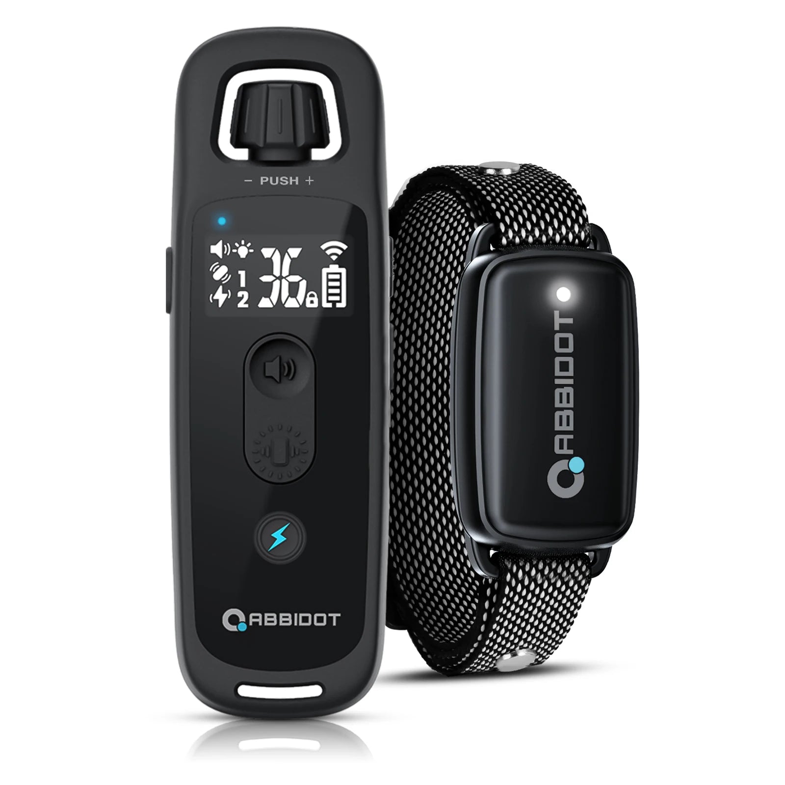 ABBIDOT T30 Dog Training Collar – 3300ft Remote Rechargeable Shock Collar for Large Dogs