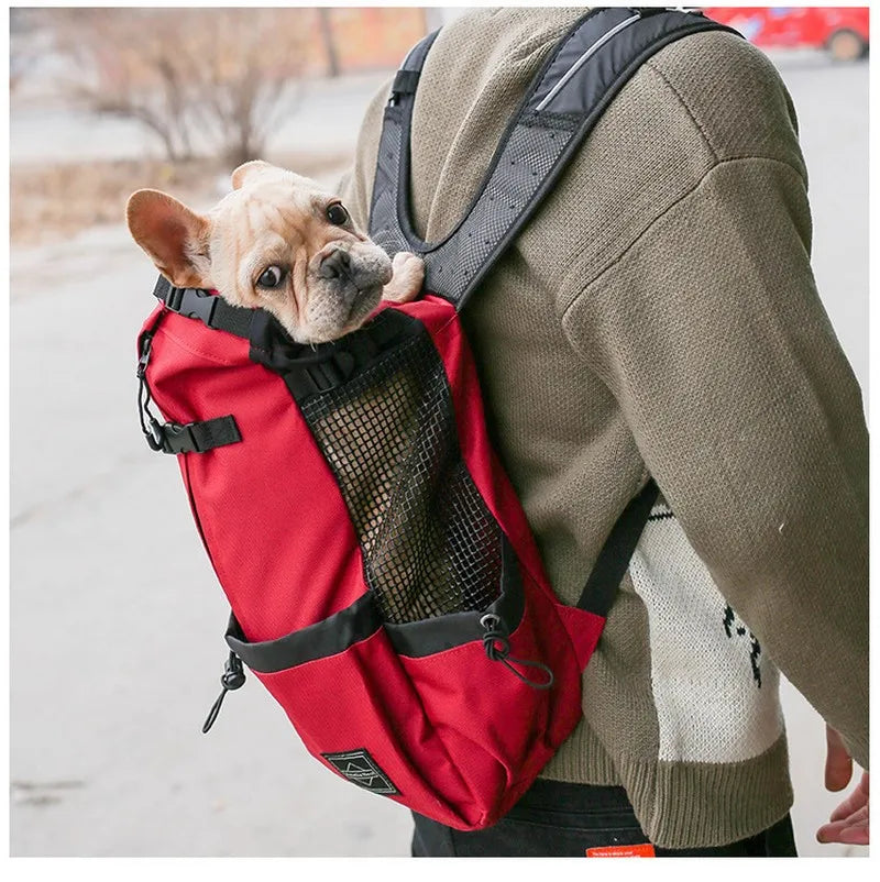 Hiking Pet Dog Carrier Travel Backpack – Breathable Outdoor Pet Bag for Dogs & Cats