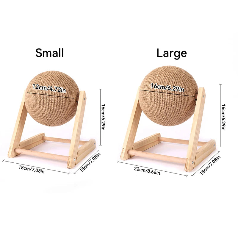 Cat Scratching Ball Toy – Sisal Rope Paw Grinding Toy for Kittens & Cats