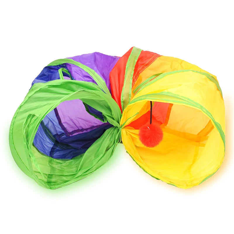 Cat Tunnel Pet Tube – Collapsible Play Toy for Indoor & Outdoor Use, Exercise, Training & Hiding Spot for Cats & Puppies