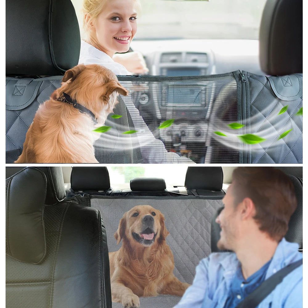 PETRAVEL Dog Car Seat Cover – Waterproof Rear Seat Hammock Protector | Pet Travel Safety Carrier Mat for Dogs