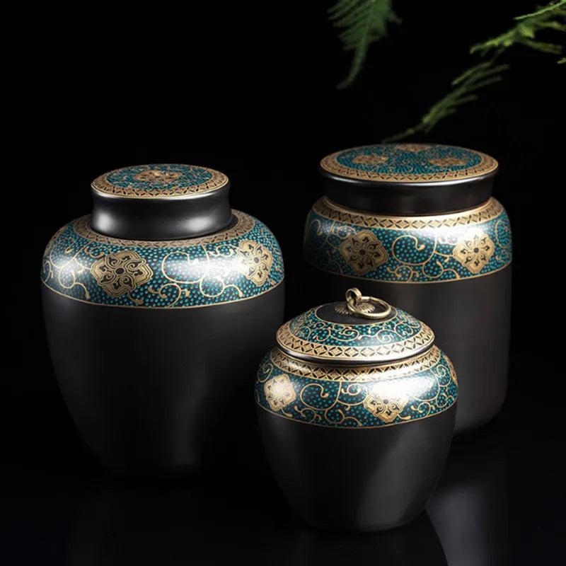 Ceramic Funeral Ashes Urn – Keepsake Memorial Holder for Human or Pet Ashes (Dog, Cat, Bird)