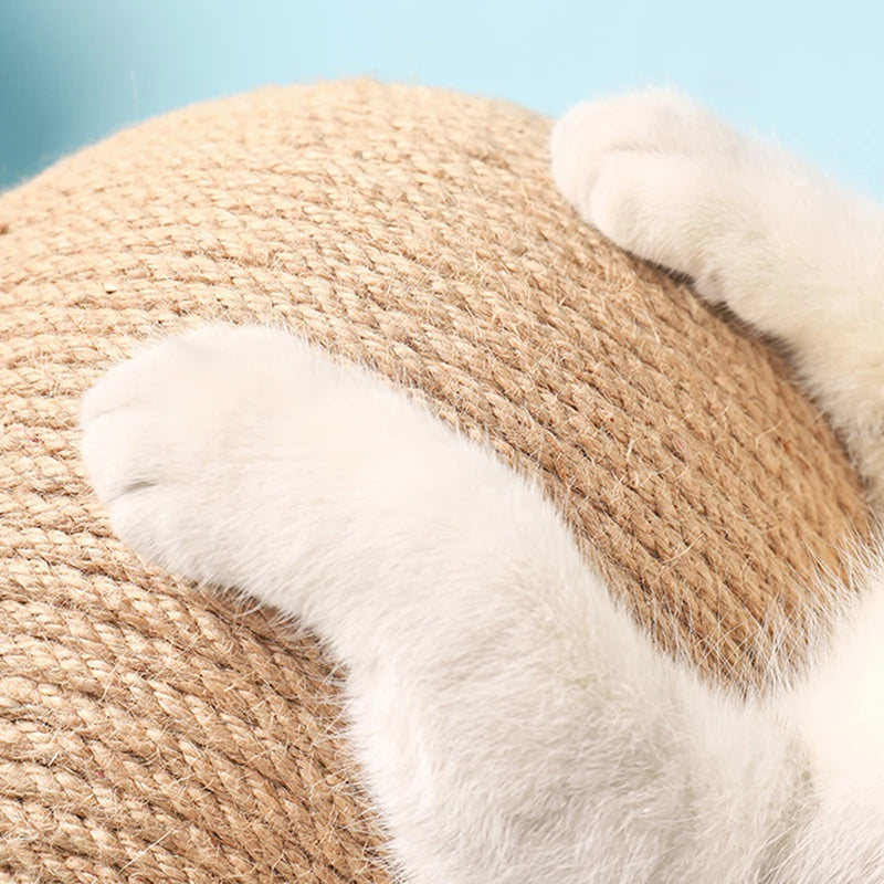 Cat Scratching Ball Toy – Sisal Rope Paw Grinding Toy for Kittens & Cats