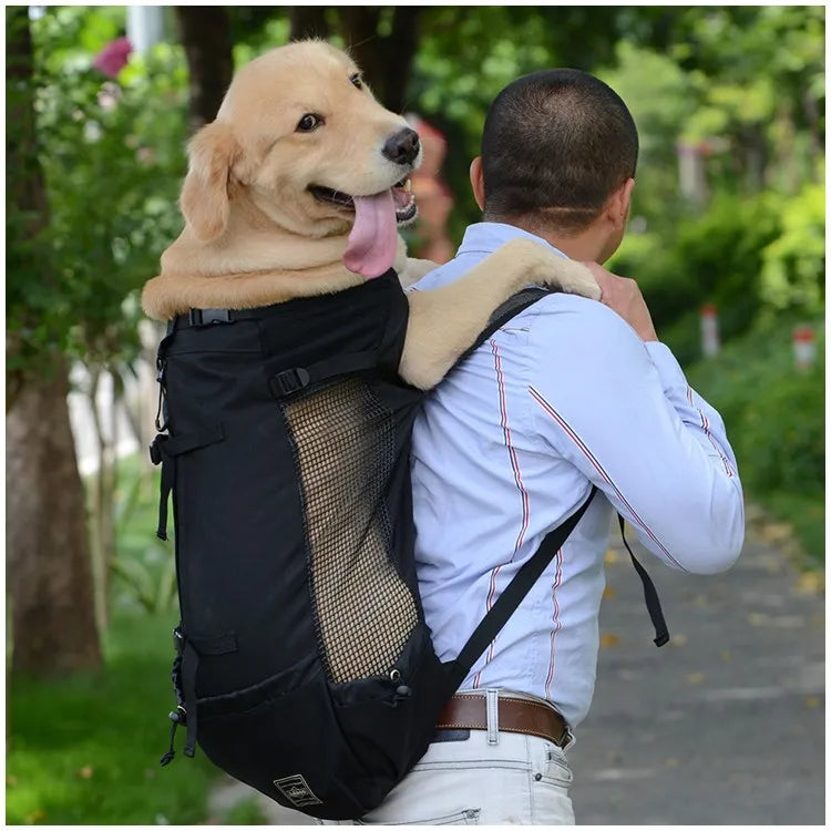 Hiking Pet Dog Carrier Travel Backpack – Breathable Outdoor Pet Bag for Dogs & Cats